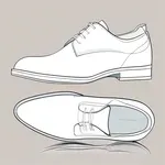 plain white shoes image